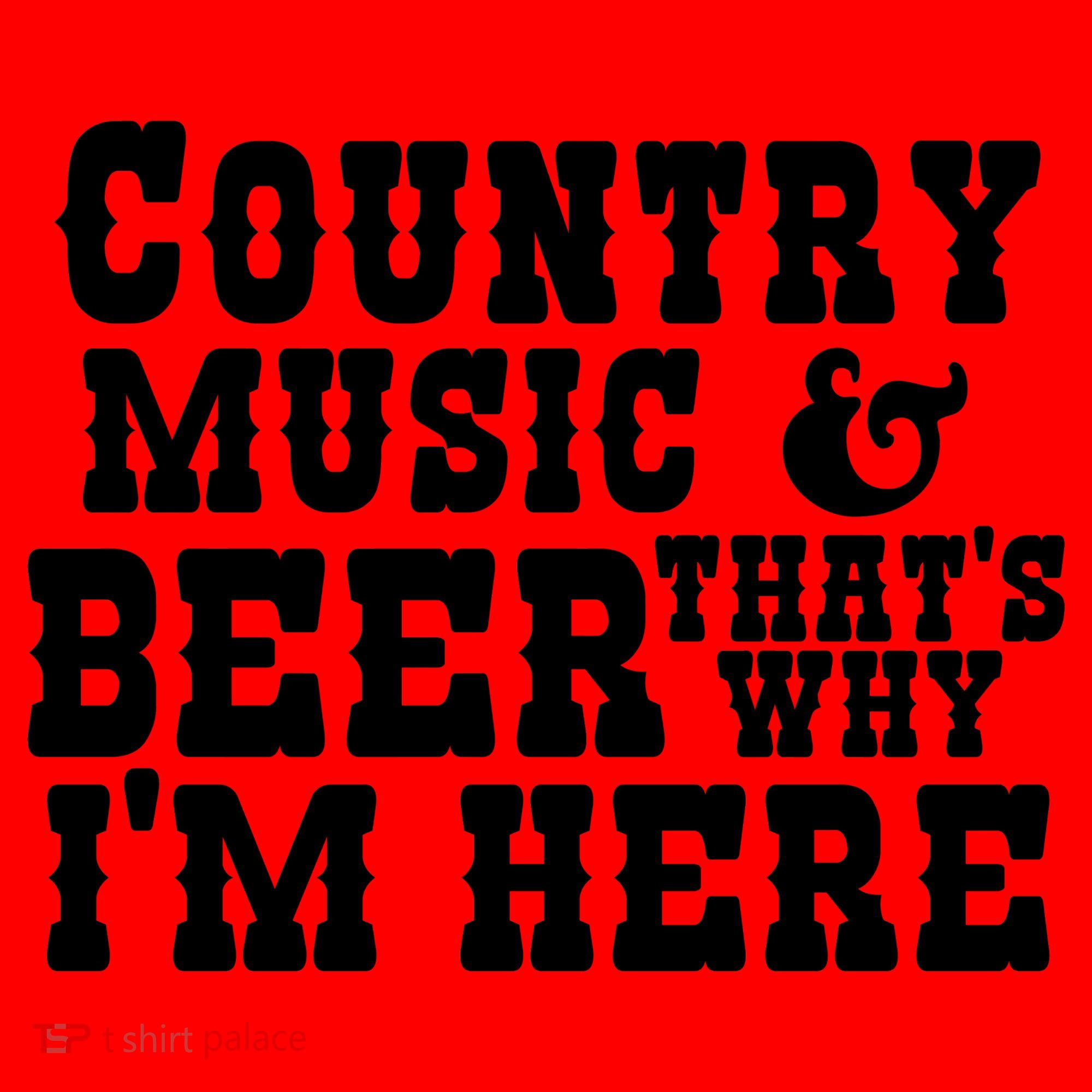 Country Music And Beer That's Why Im Here Santa Hat