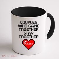 Couples Who Game Together Stay Together Coffee Mug thumb 1