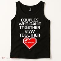 Couples Who Game Together Stay Together Tank Top thumb 2