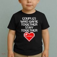 Couples Who Game Together Stay Together Toddler T-Shirt thumb 2