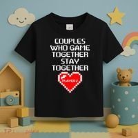 Couples Who Game Together Stay Together Toddler T-Shirt thumb 3