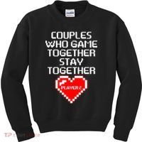 Couples Who Game Together Stay Together Kids Sweatshirt thumb 0
