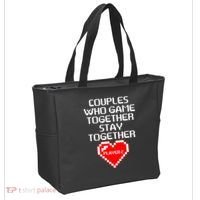 Couples Who Game Together Stay Together Tote Bag thumb 2