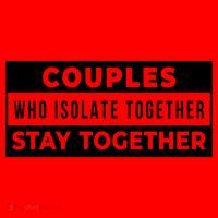 Couples Who Isolate Together Stay Together Santa Hat thumb 1