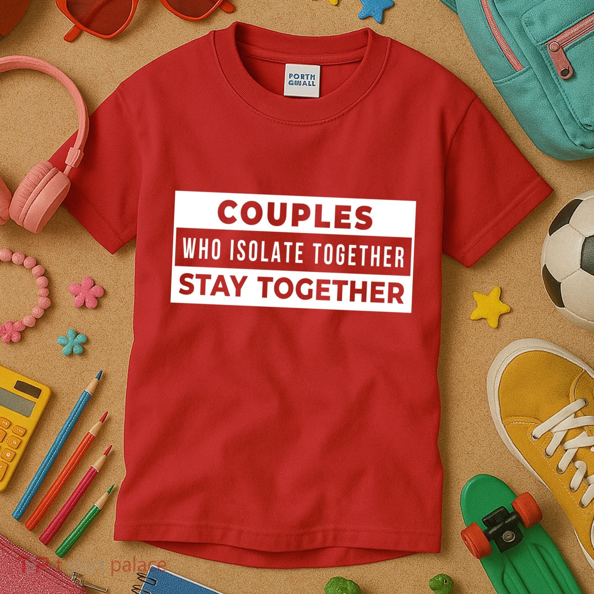 Couples Who Isolate Together Stay Together Kids T-Shirt