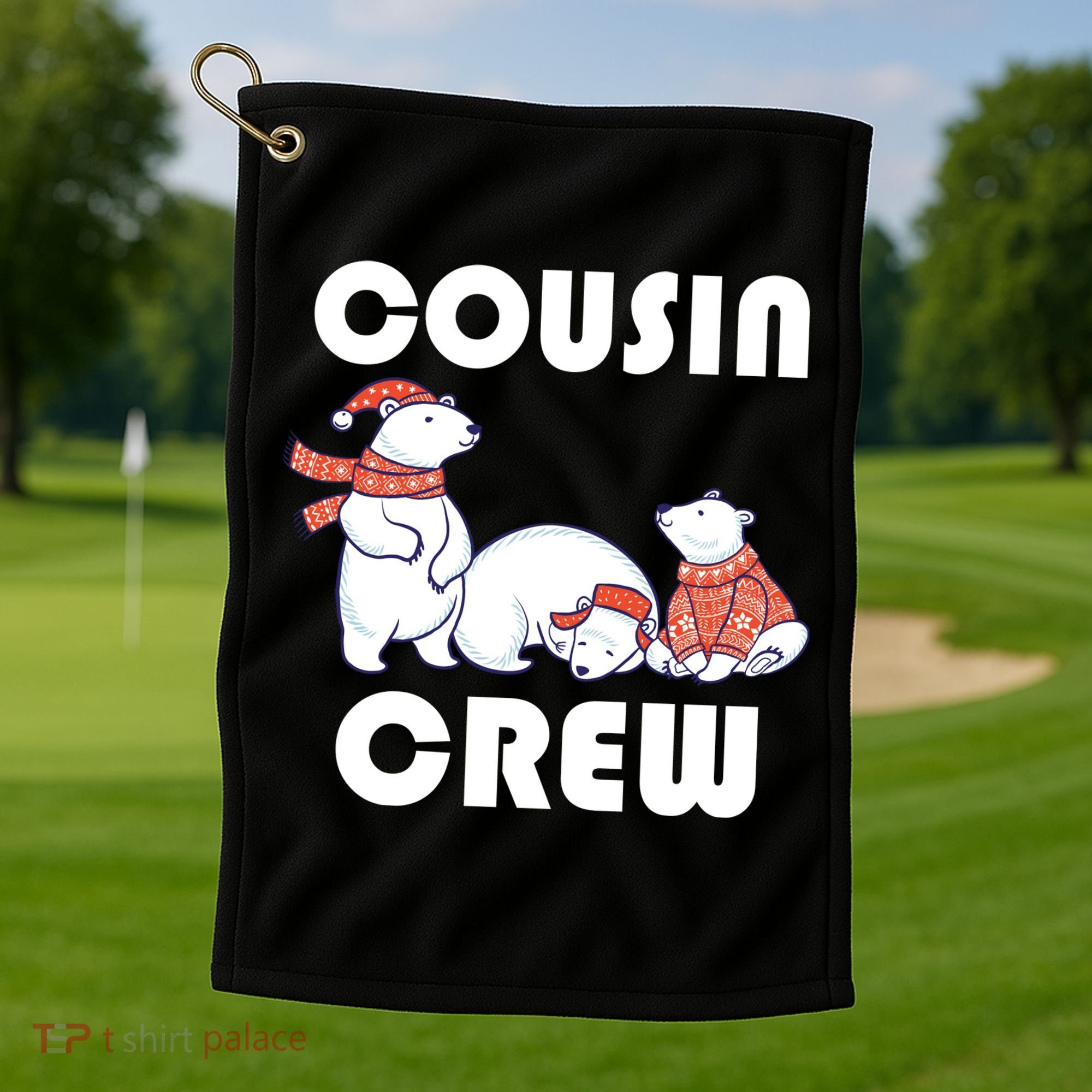 Cousin Crew Cute Polar Bears Golf Towel