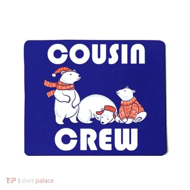 Cousin Crew Cute Polar Bears Mousepad