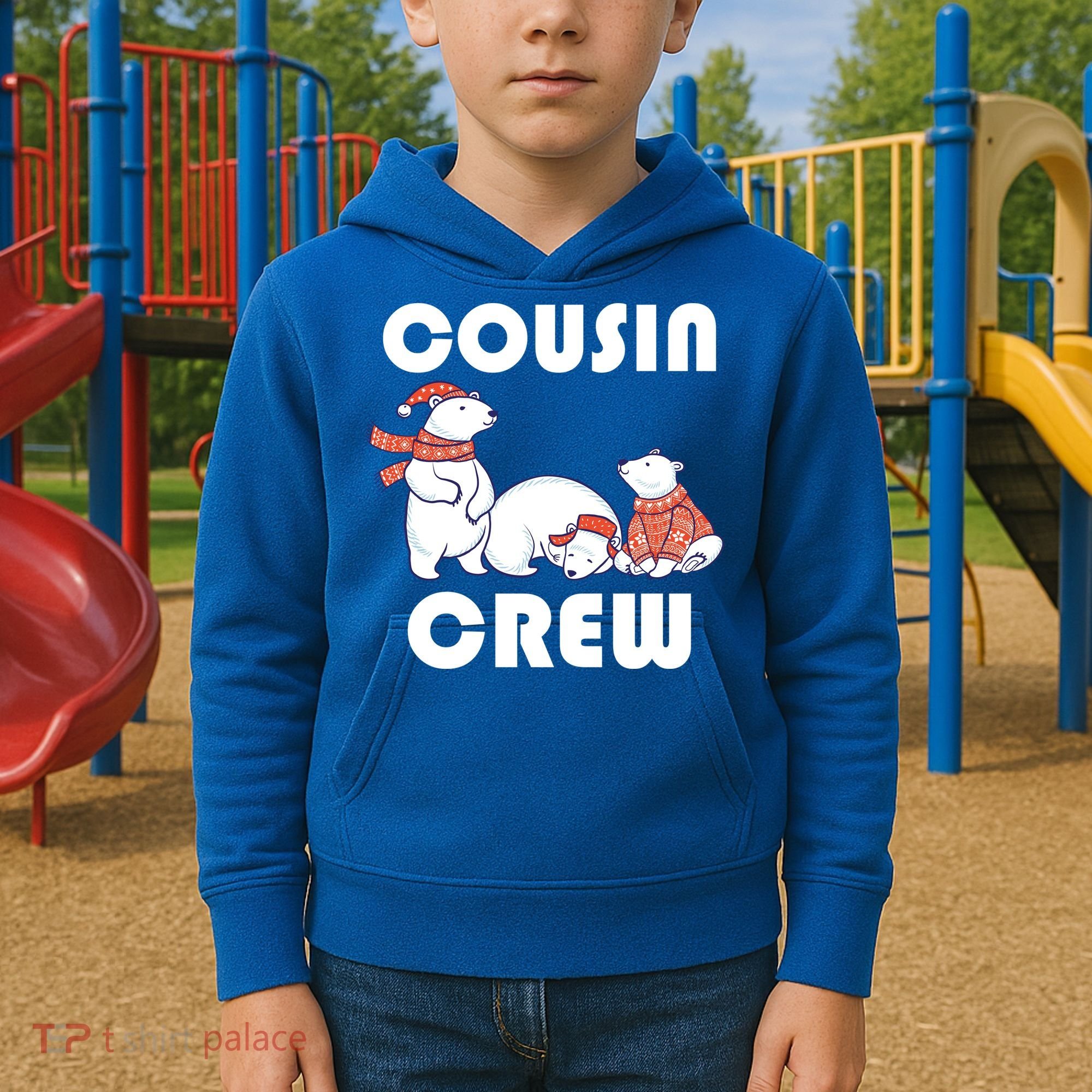 Cousin Crew Cute Polar Bears Kids Hoodie