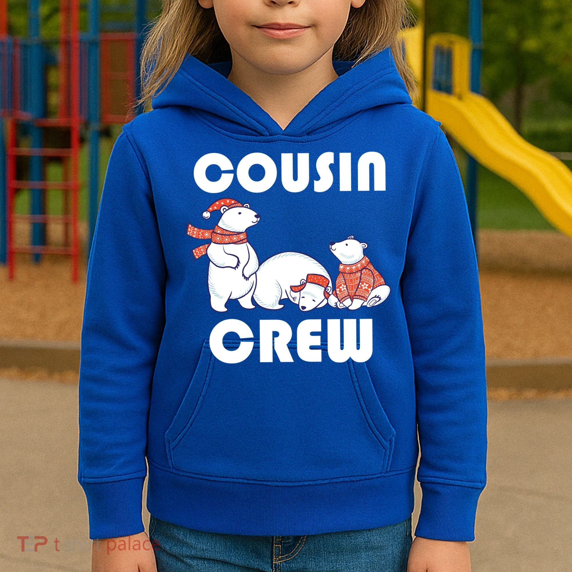 Cousin Crew Cute Polar Bears Kids Hoodie