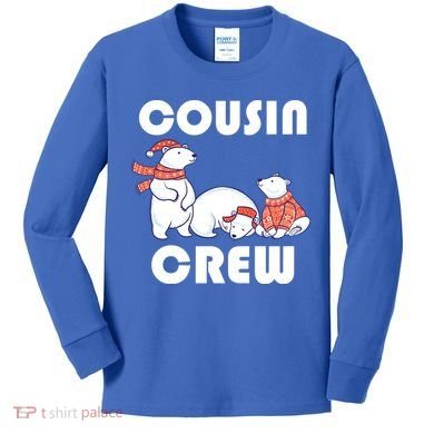 Cousin Crew Cute Polar Bears Kids Long Sleeve Shirt