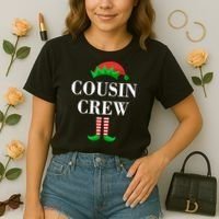 Cousin Crew Elf Family Matching Christmas Comfort Colors Boxy T-Shirt thumb 2