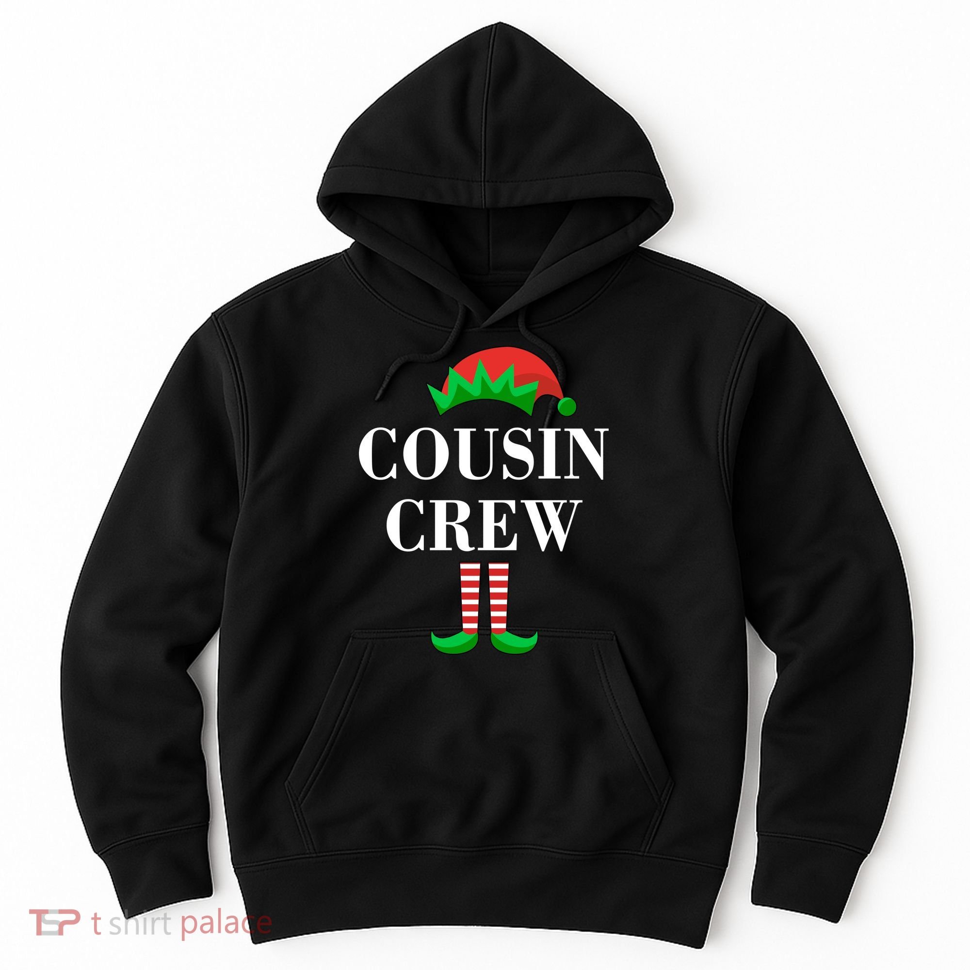Cousin Crew Elf Family Matching Christmas Hoodie