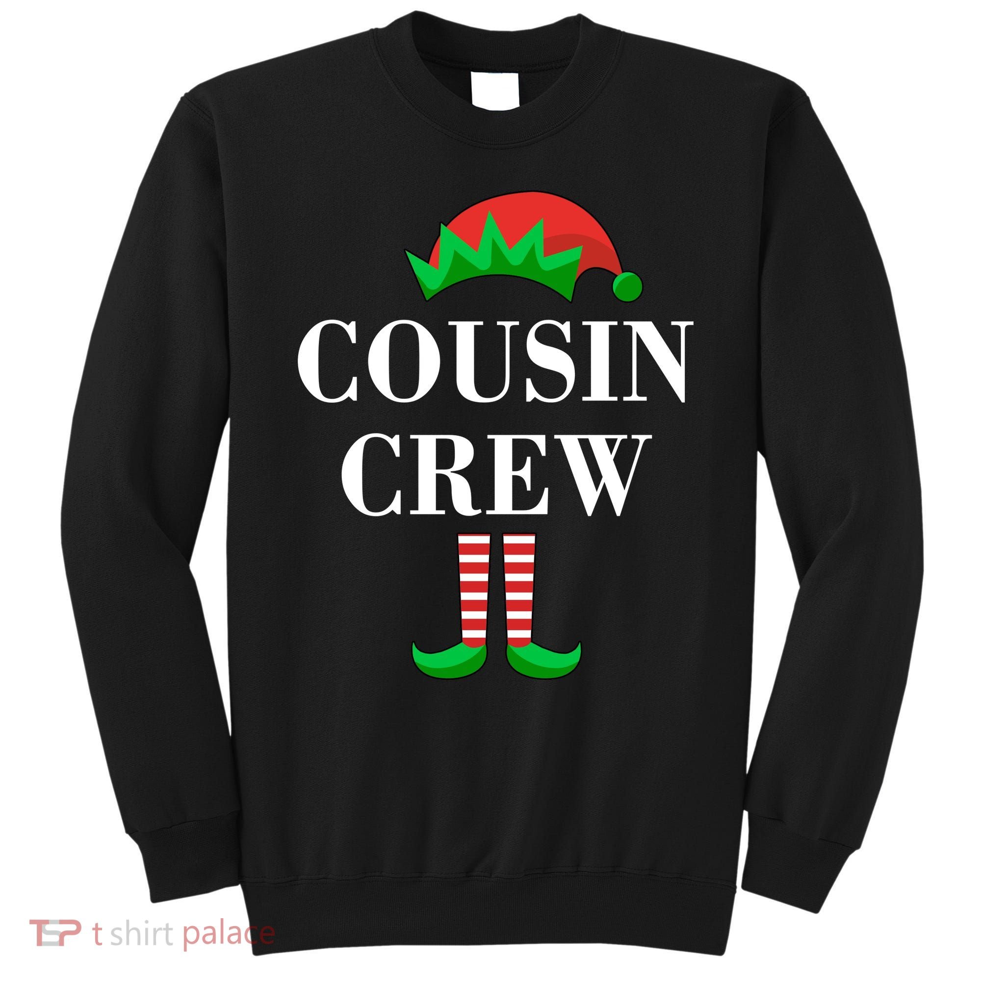 Cousin Crew Elf Family Matching Christmas Sweatshirt