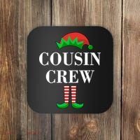 Cousin Crew Elf Family Matching Christmas Coaster thumb 0