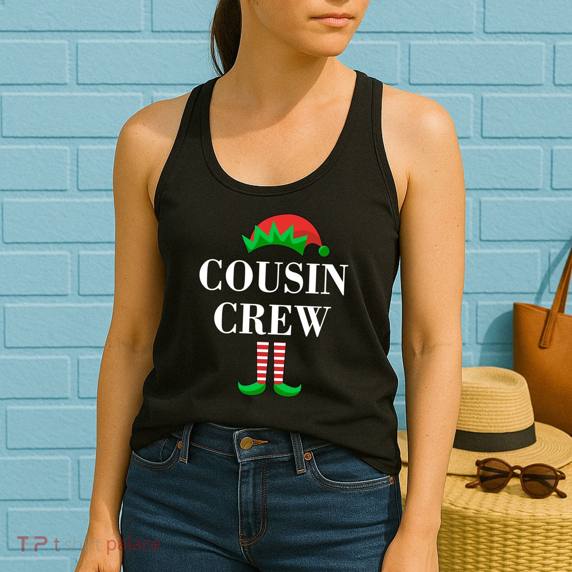 Cousin Crew Elf Family Matching Christmas Women's Tank Top