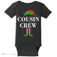 Cousin Crew Elf Family Matching Christmas Baby Bodysuit thumb 0