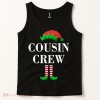 Cousin Crew Elf Family Matching Christmas Tank Top thumb 2
