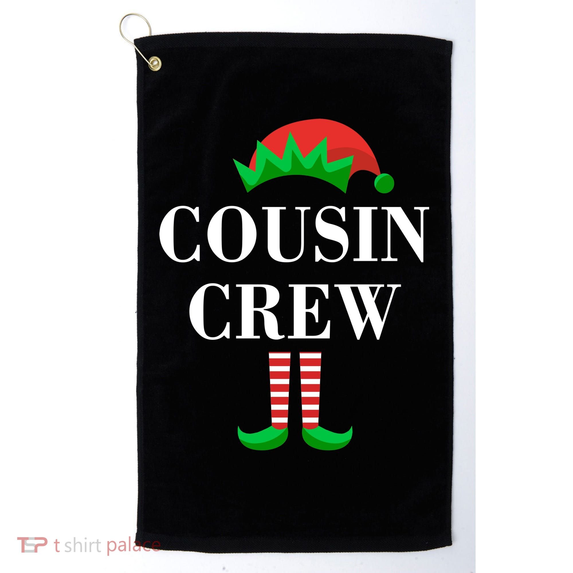 Cousin Crew Elf Family Matching Christmas Golf Towel