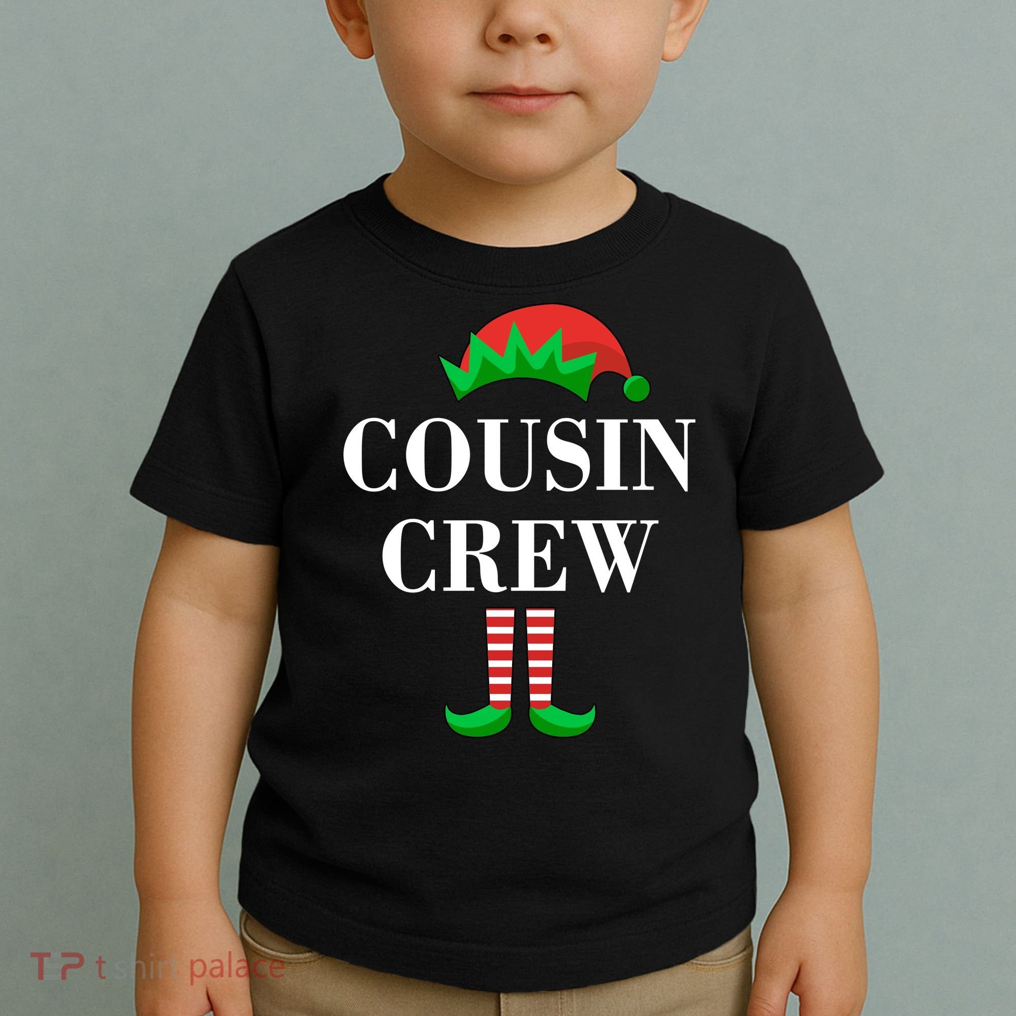 Cousin Crew Elf Family Matching Christmas Toddler T-Shirt