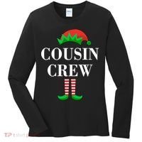 Cousin Crew Elf Family Matching Christmas Women's Long Sleeve Shirt thumb 0