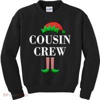 Cousin Crew Elf Family Matching Christmas Kids Sweatshirt thumb 0
