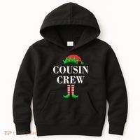 Cousin Crew Elf Family Matching Christmas Kids Hoodie thumb 0