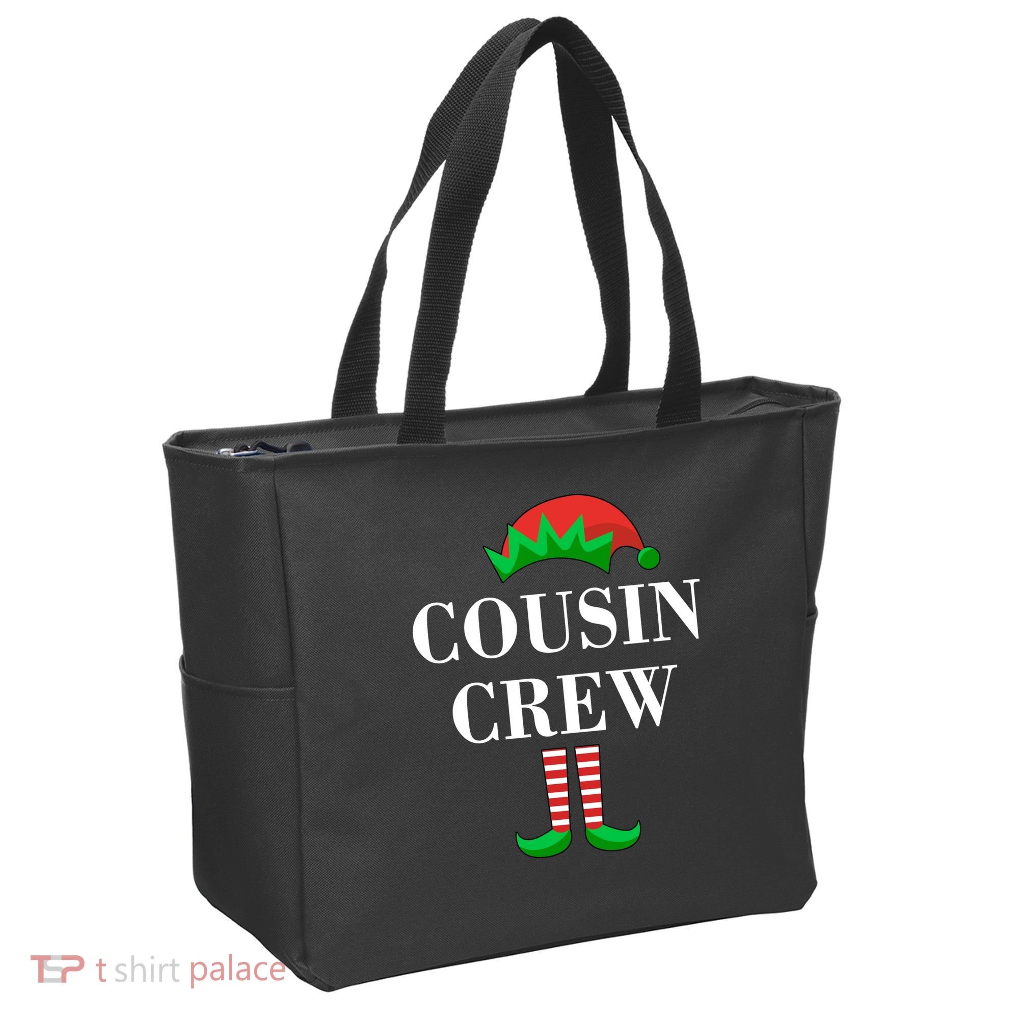 Cousin Crew Elf Family Matching Christmas Tote Bag