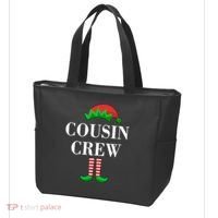 Cousin Crew Elf Family Matching Christmas Tote Bag thumb 3