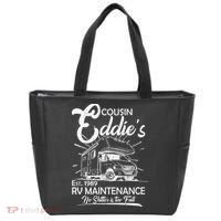 Cousin Eddie's RV Maintenance No Shitter Is Too Full Tote Bag thumb 0