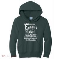 Cousin Eddie's RV Maintenance No Shitter Is Too Full Kids Hoodie thumb 0