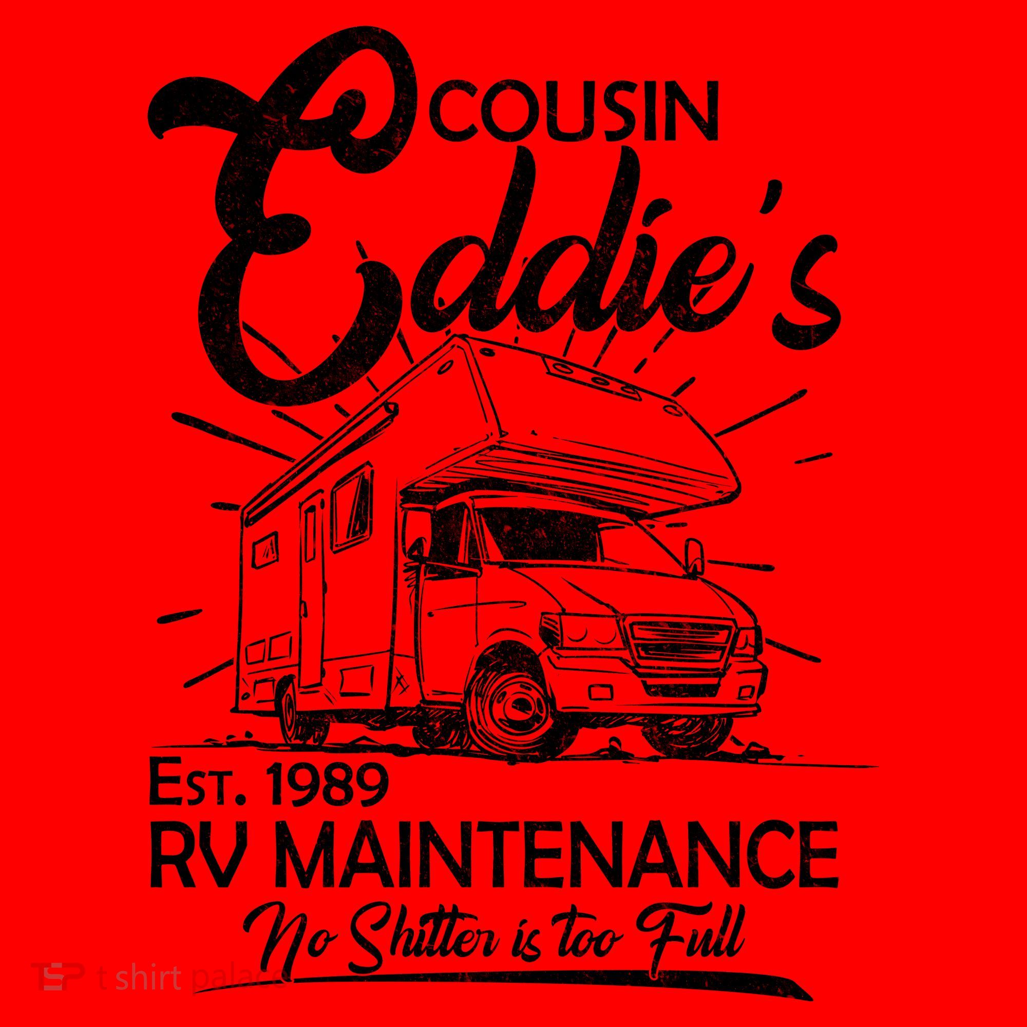 Cousin Eddie's RV Maintenance No Shitter Is Too Full Santa Hat