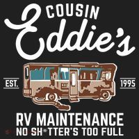 Cousin Eddie's RV Maintenance Shitters Too Full Beanie thumb 2