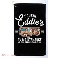 Cousin Eddie's RV Maintenance Shitters Too Full Golf Towel thumb 0