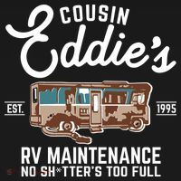 Cousin Eddie's RV Maintenance Shitters Too Full Women's Long Sleeve Shirt thumb 2