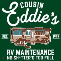Cousin Eddie's RV Maintenance Shitters Too Full Apron thumb 3