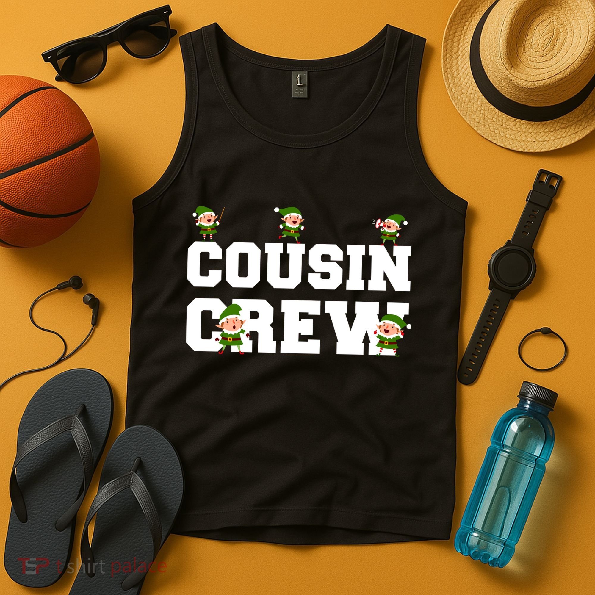 Cousin Elf Crew Tank Top