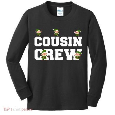 Cousin Elf Crew Kids Long Sleeve Shirt