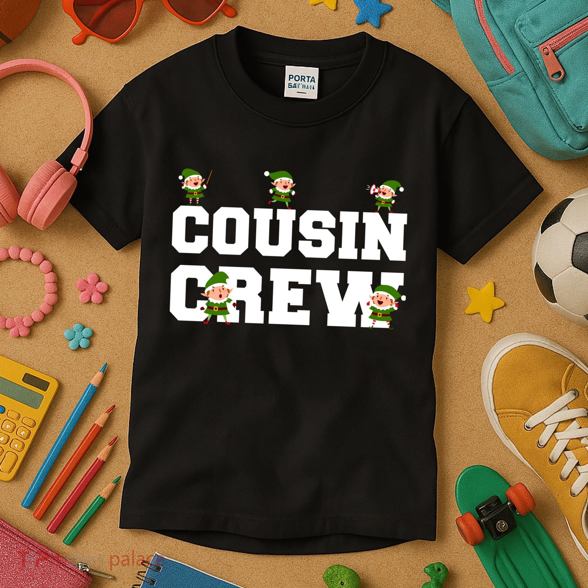 Cousin Elf Crew Kids T-Shirt