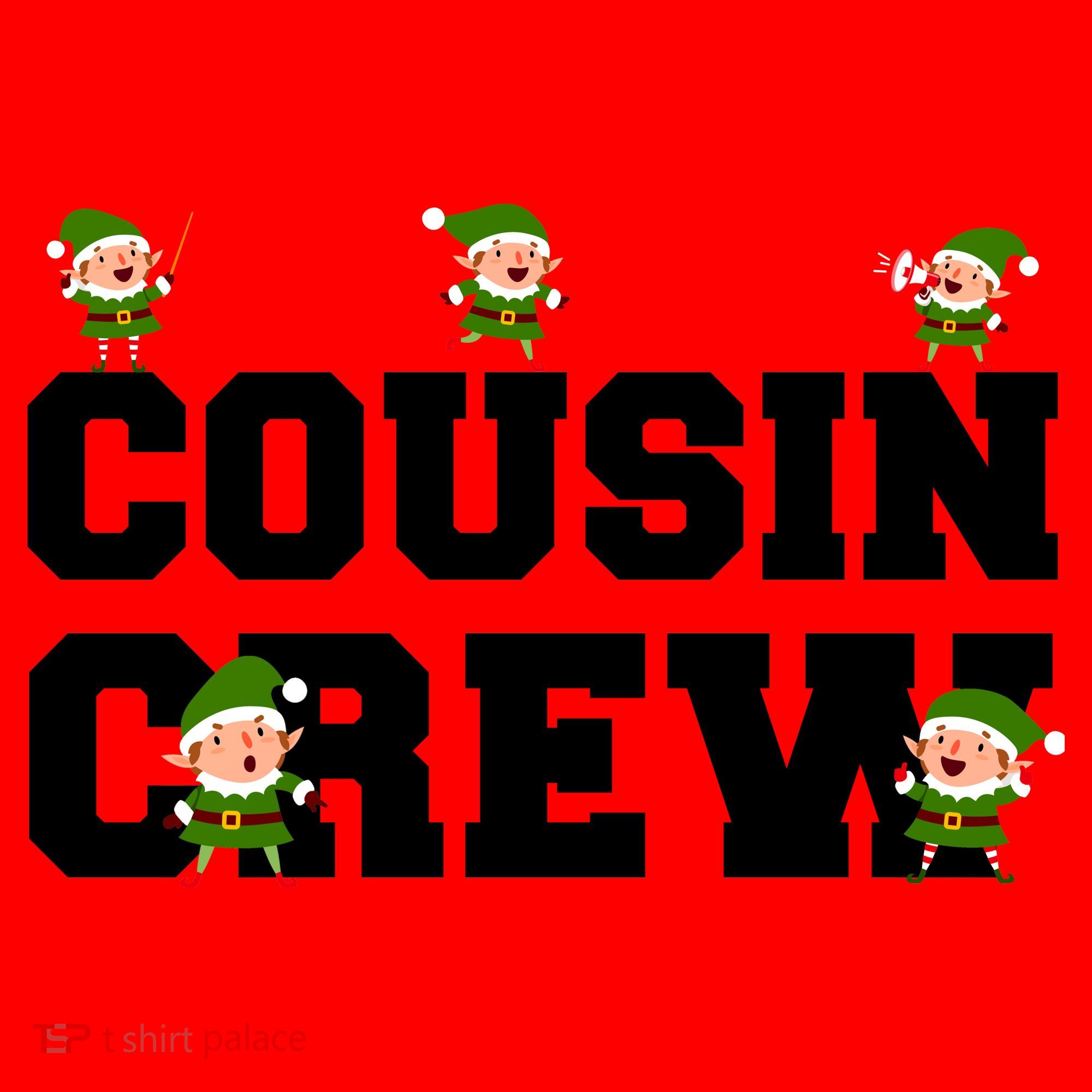 Cousin Elf Crew Santa Hat