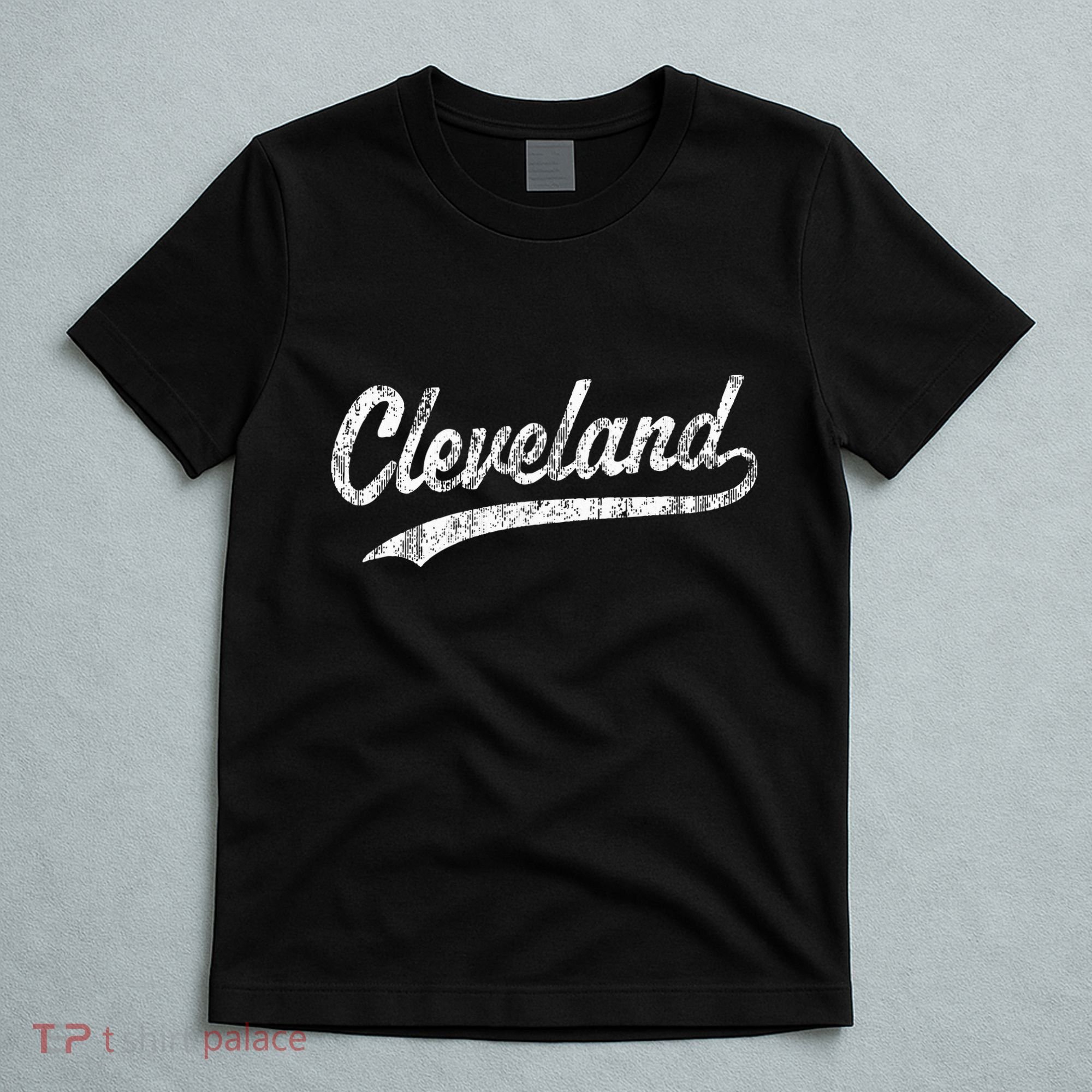 Cleveland Oh Vintage Baseball Sports Script T-Shirt