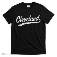 Cleveland OH Vintage Baseball Sports Script T-Shirt thumb 0