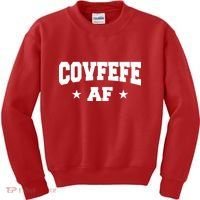 Covfefe AF Stars Kids Sweatshirt thumb 0