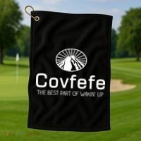 Covfefe The Best Part of Wakin' Up Parody Golf Towel thumb 1