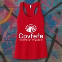 Covfefe The Best Part of Wakin' Up Parody Women's Tank Top thumb 3