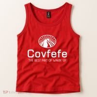 Covfefe The Best Part of Wakin' Up Parody Tank Top thumb 2