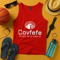 Covfefe The Best Part of Wakin' Up Parody Tank Top thumb 4