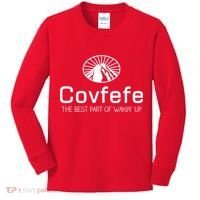Covfefe The Best Part of Wakin' Up Parody Kids Long Sleeve Shirt thumb 0