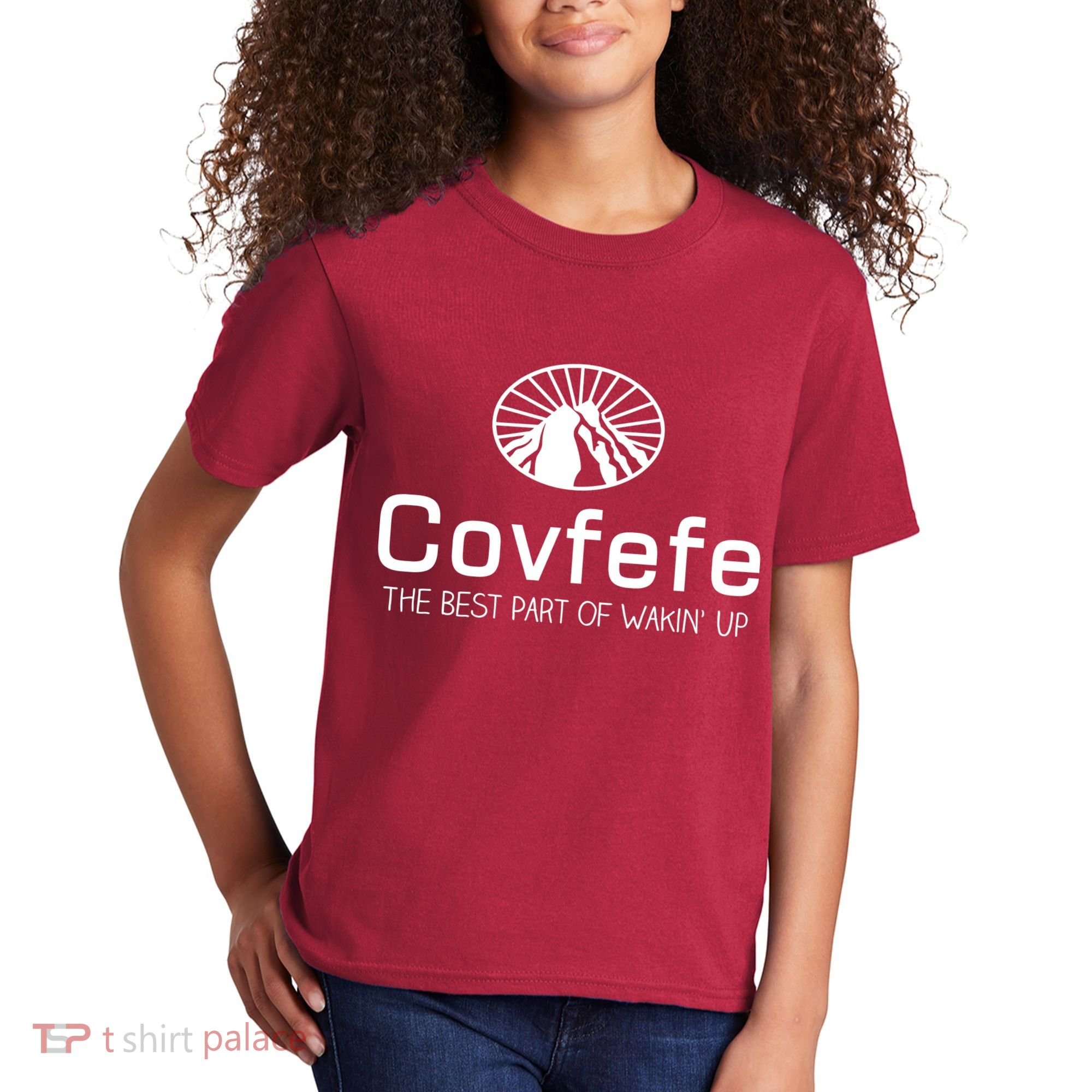 Covfefe The Best Part of Wakin' Up Parody Kids T-Shirt