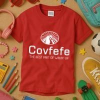Covfefe The Best Part of Wakin' Up Parody Kids T-Shirt thumb 3