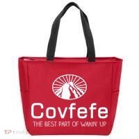 Covfefe The Best Part of Wakin' Up Parody Tote Bag thumb 0